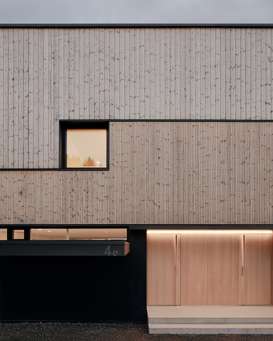 semi detached house on a hillside by mwarchitekten