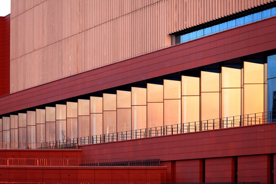 the gymnasium in tianjin university of science technology china by tao zhi studio architectural design and research institute of scut