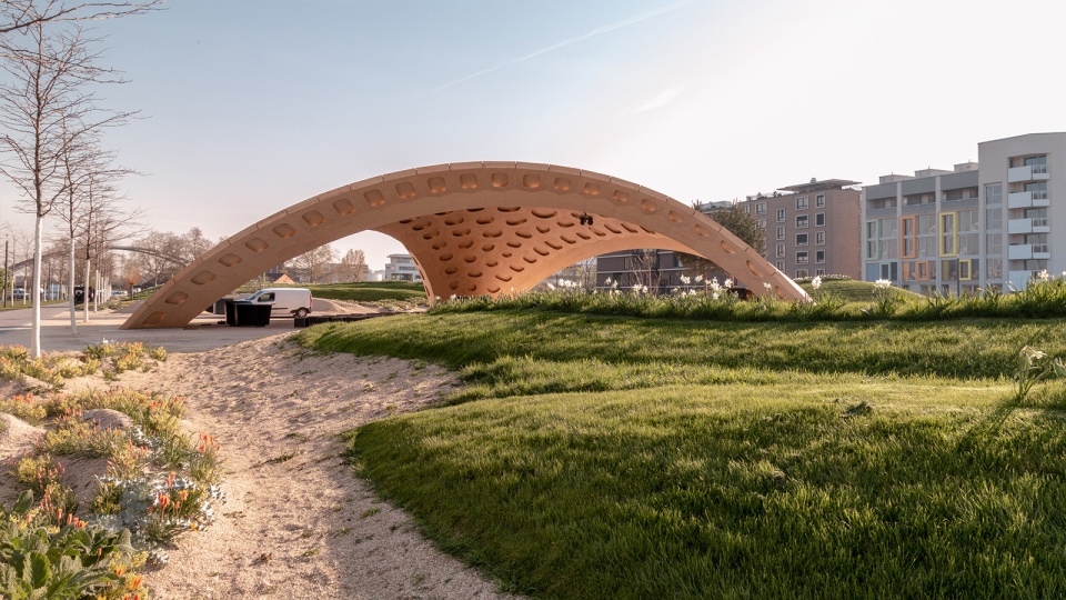buga wood pavilion by icd itke müllerblaustein bauwerke gmbh bec gmbh bundesgartenschau heilbronn 2019 gmbh