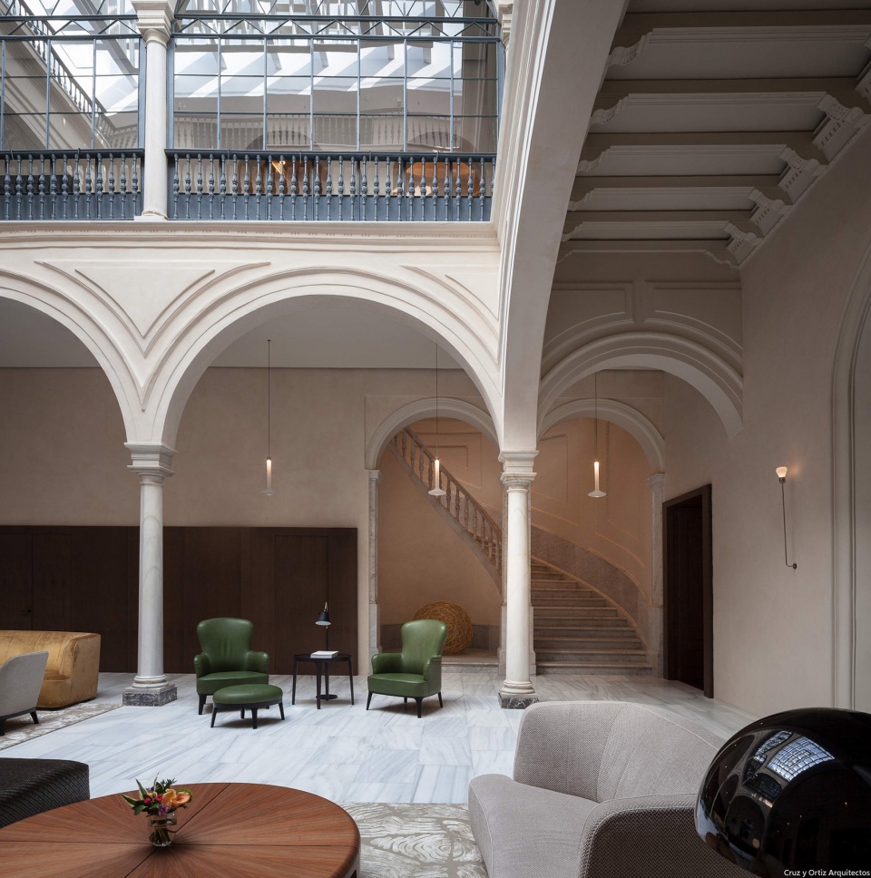 hotel mercer at mansion castelar by cruz y ortiz architects