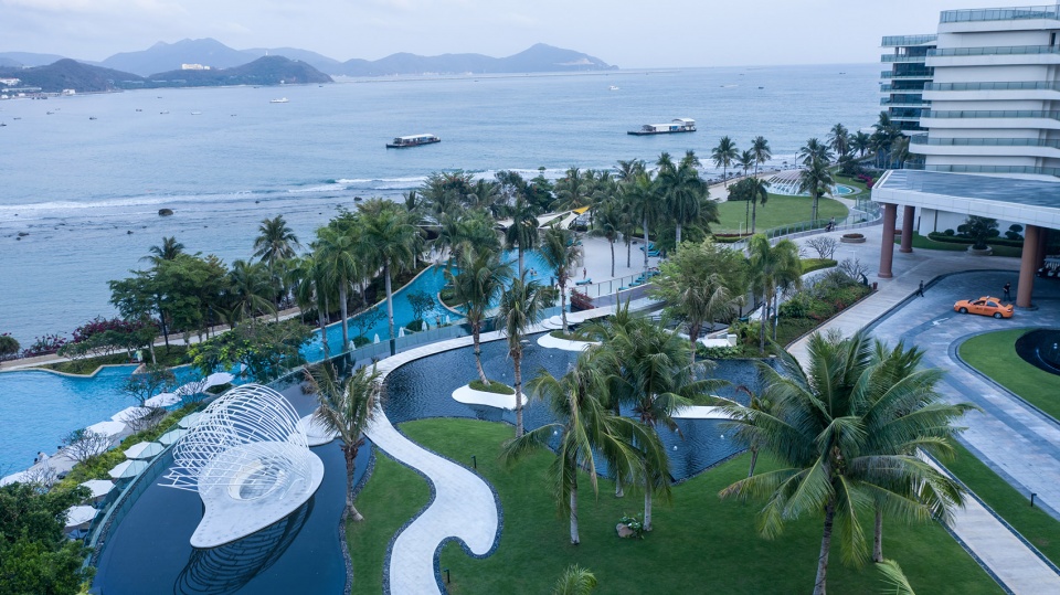 talk to the sea jw marriott hotel sanya dadonghai bay china by wr group