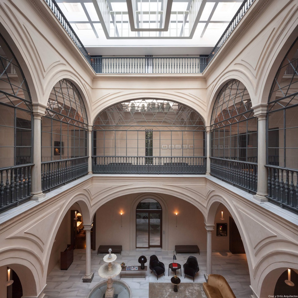 hotel mercer at mansion castelar by cruz y ortiz architects