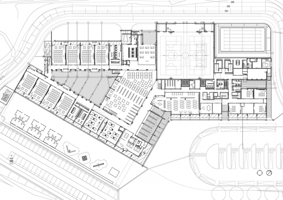 hokota south primary school by mikami architects