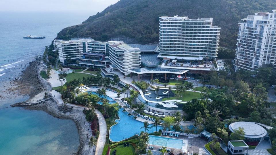 talk to the sea jw marriott hotel sanya dadonghai bay china by wr group