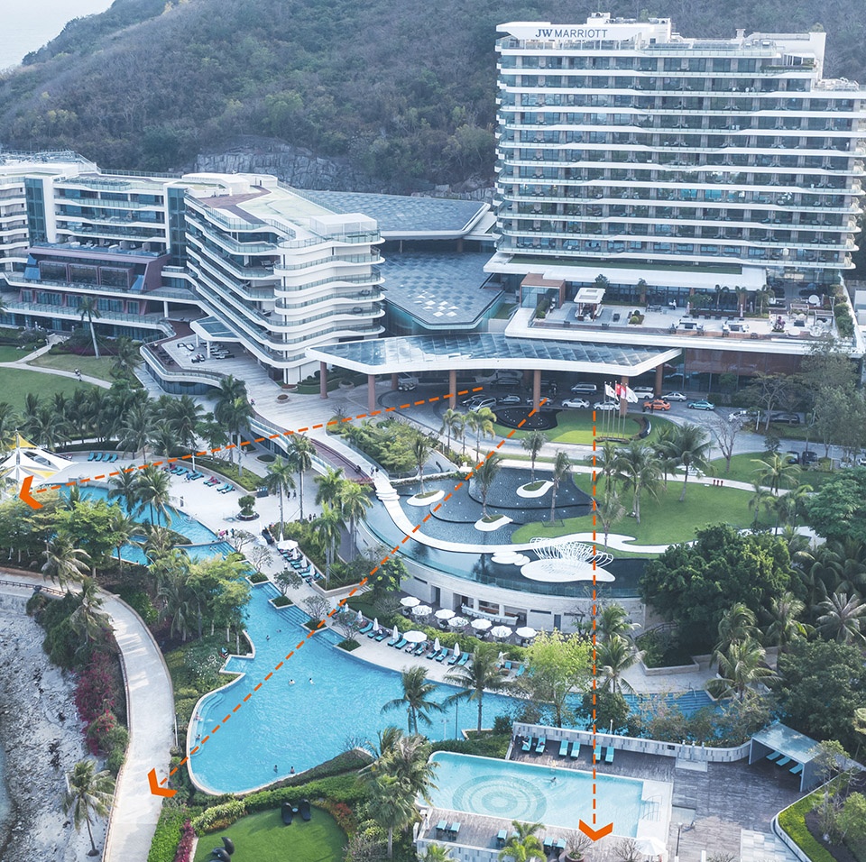 talk to the sea jw marriott hotel sanya dadonghai bay china by wr group