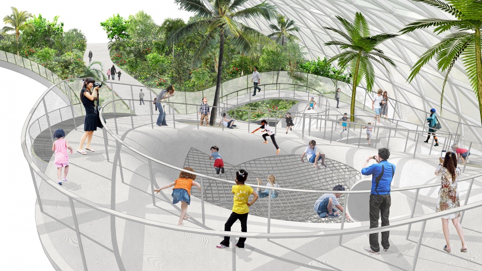 the discovery slides at jewel changi airport complex by carve playpoint