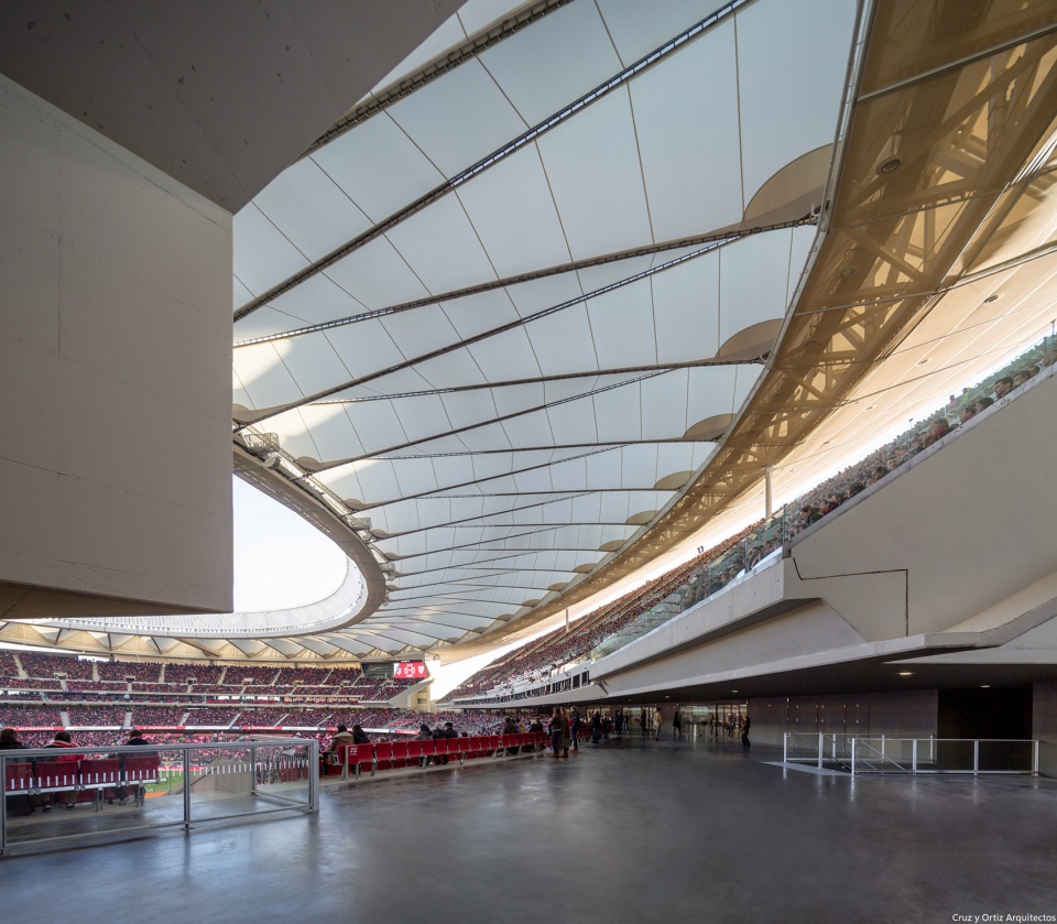 wanda metropolitano football stadium madrid by cruz y ortiz architects