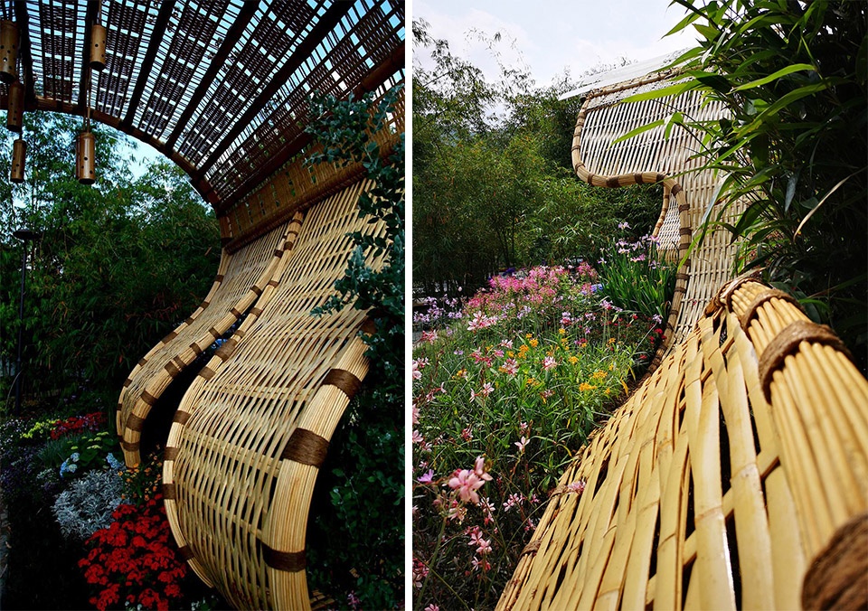 tide bamboo installation china by beryl