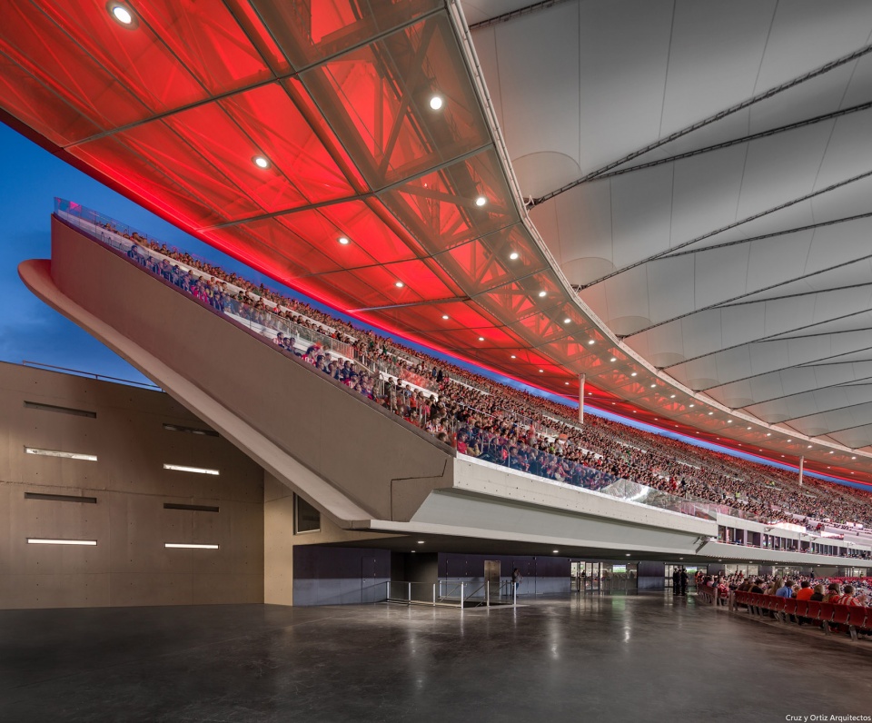 wanda metropolitano football stadium madrid by cruz y ortiz architects