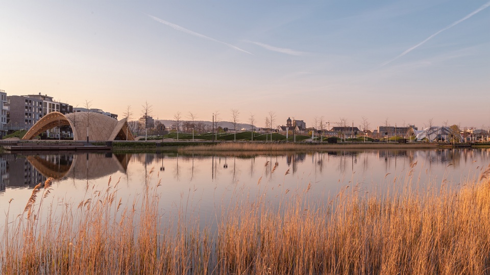 buga wood pavilion by icd itke müllerblaustein bauwerke gmbh bec gmbh bundesgartenschau heilbronn 2019 gmbh