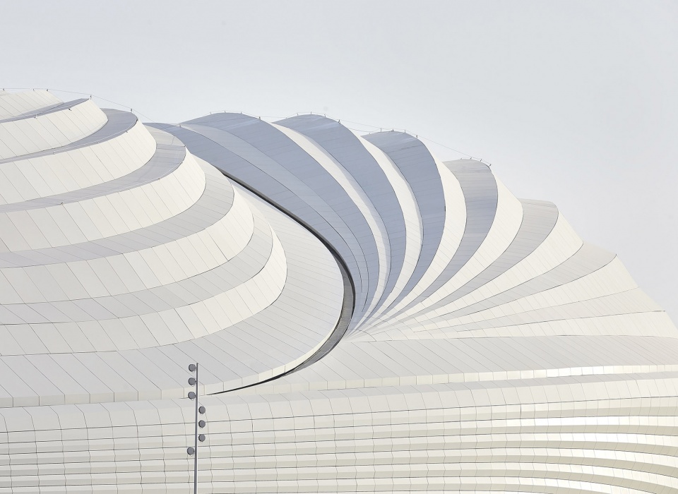 al janoub stadium in al wakrah by zaha hadid architects