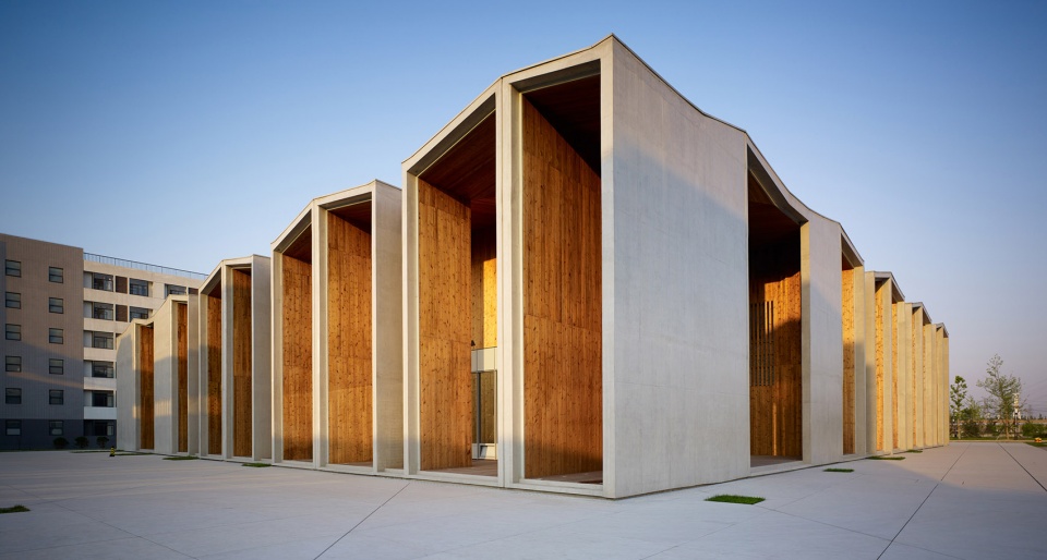 complex building of bucea new campus china by biad hu yue studio