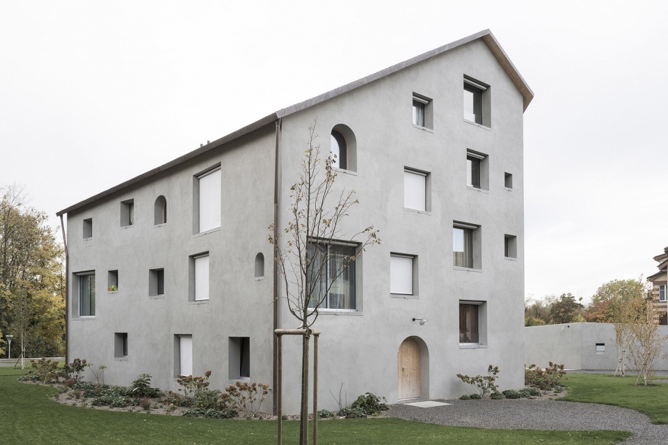construction of a residential building a community space and a nursery in auvernier by frundgallina