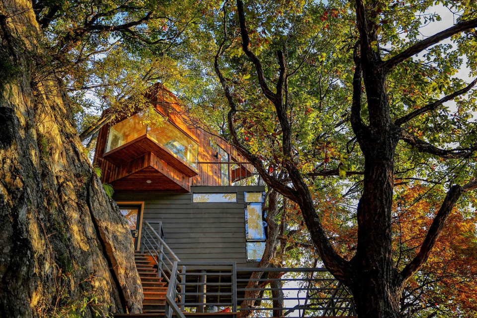 tree house in laojun mountain luoyang china by ojo oyo prelab