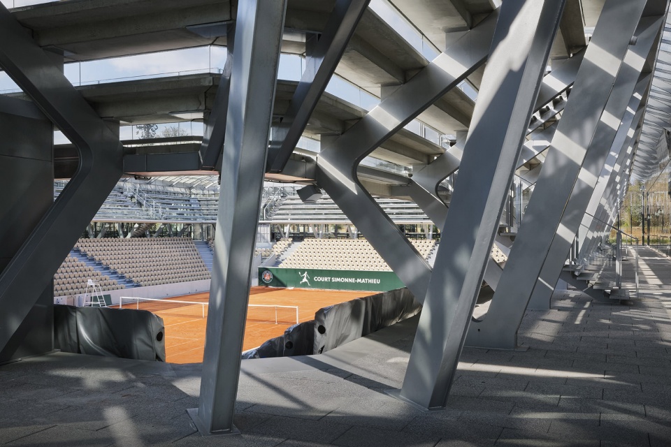 simonne mathieu tennis court by marc mimram