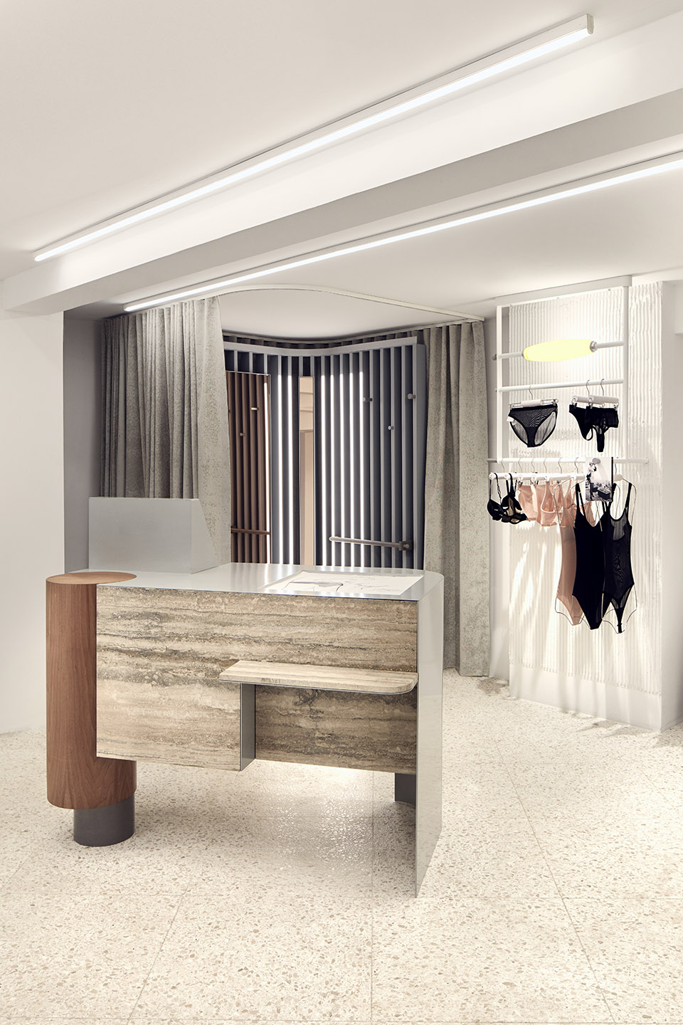 Wolford Store Paris by Studio Modijefsky 谷德设计网