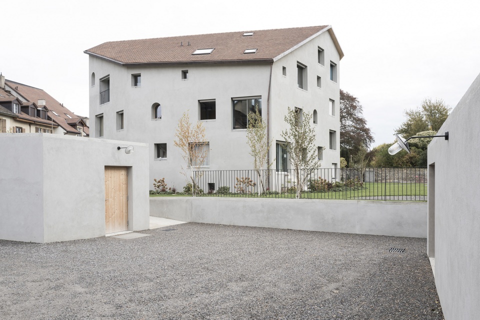 construction of a residential building a community space and a nursery in auvernier by frundgallina