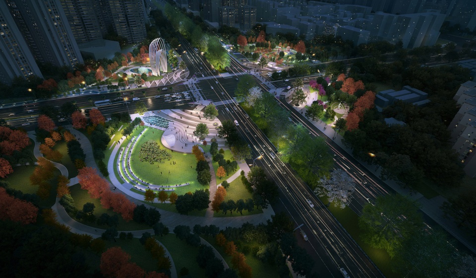 four square park china by elandscript studio