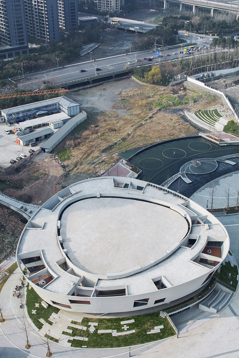 china light and textile city fashion show center china by z h design wau design