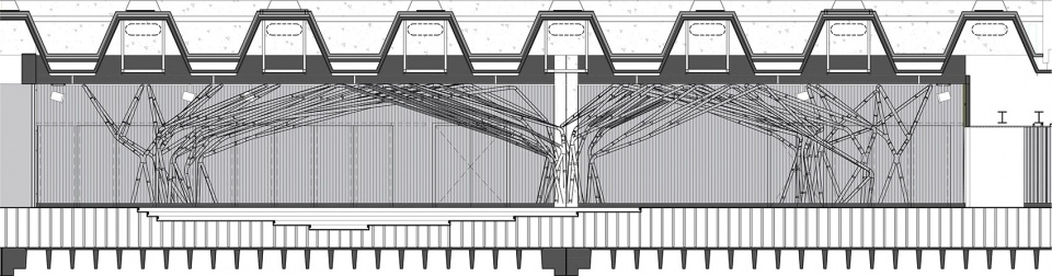 rhizomatic grid for terminal 7 club by estudio guto requena
