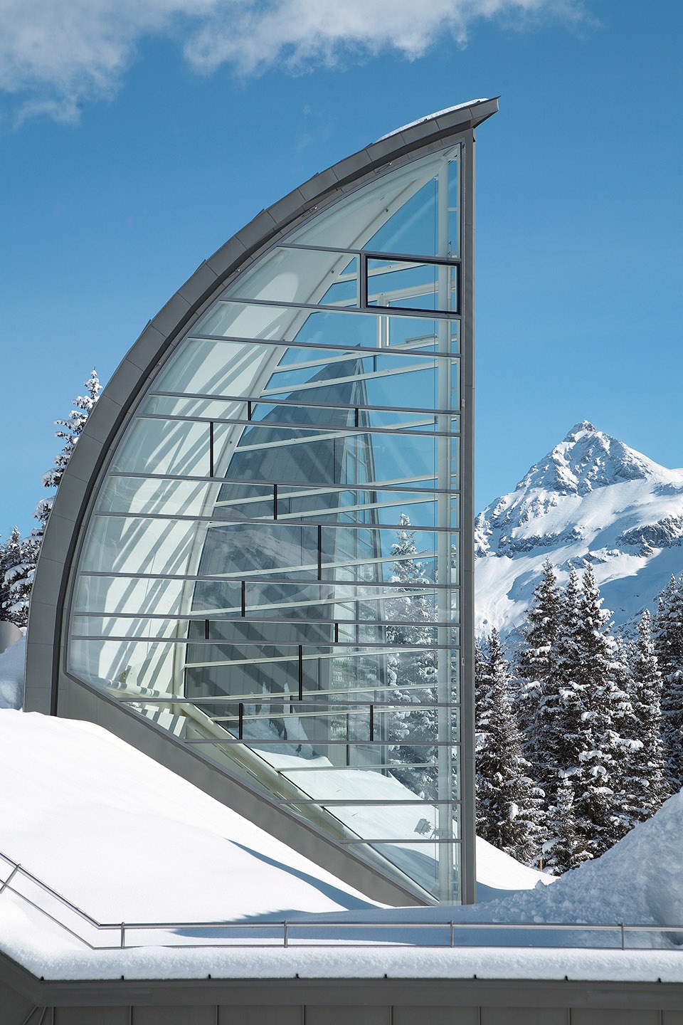 wellness centre tschuggen berg oase by mario botta architetti