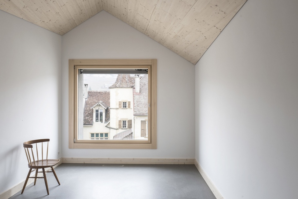 construction of a residential building a community space and a nursery in auvernier by frundgallina