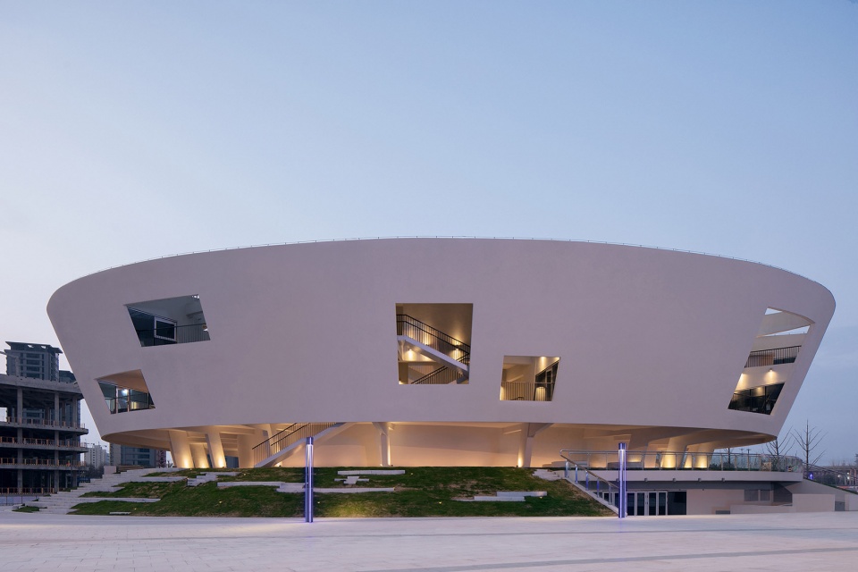 china light and textile city fashion show center china by z h design wau design