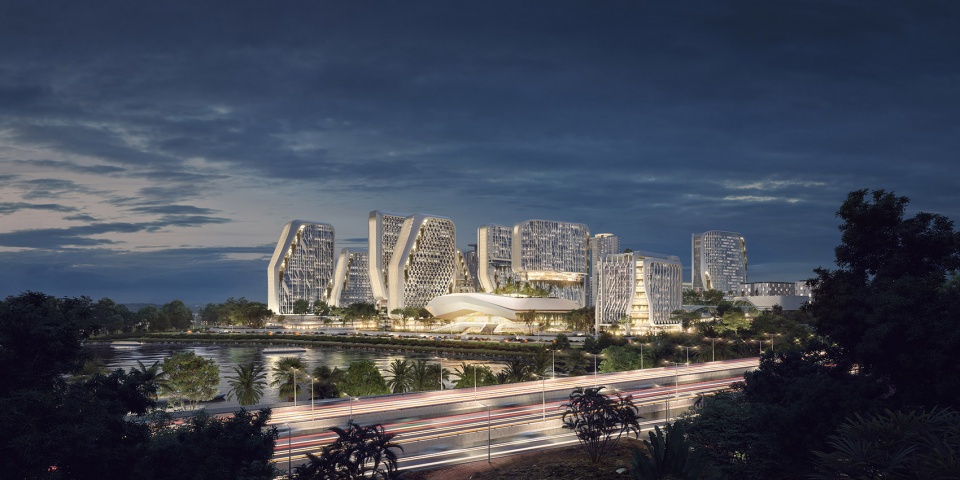 unstudio designs bangalores karle town centre masterplan a new innovation tech campus for india
