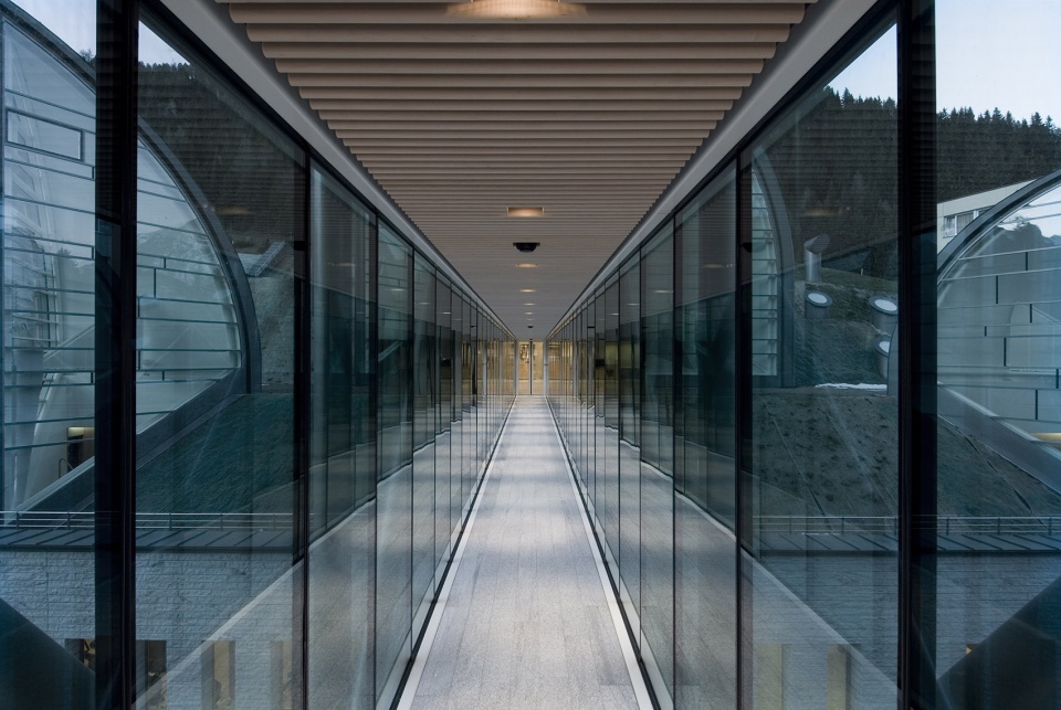 wellness centre tschuggen berg oase by mario botta architetti