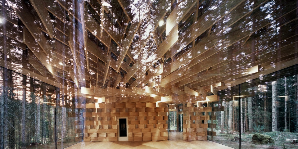 woodpile by kengo kuma and associates