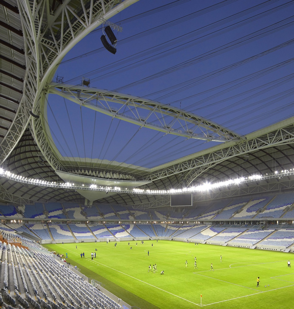 al janoub stadium in al wakrah by zaha hadid architects