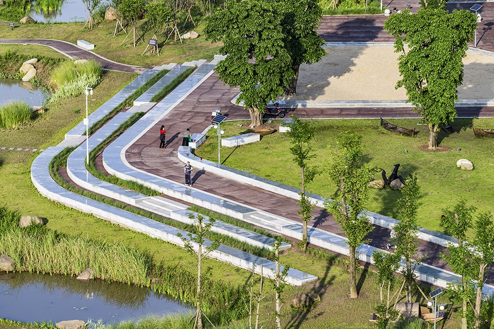 landscape design of chongqing second wanzhou yangtze river bridge waterfront ecological park china by chongqing haofeng planning and desi...