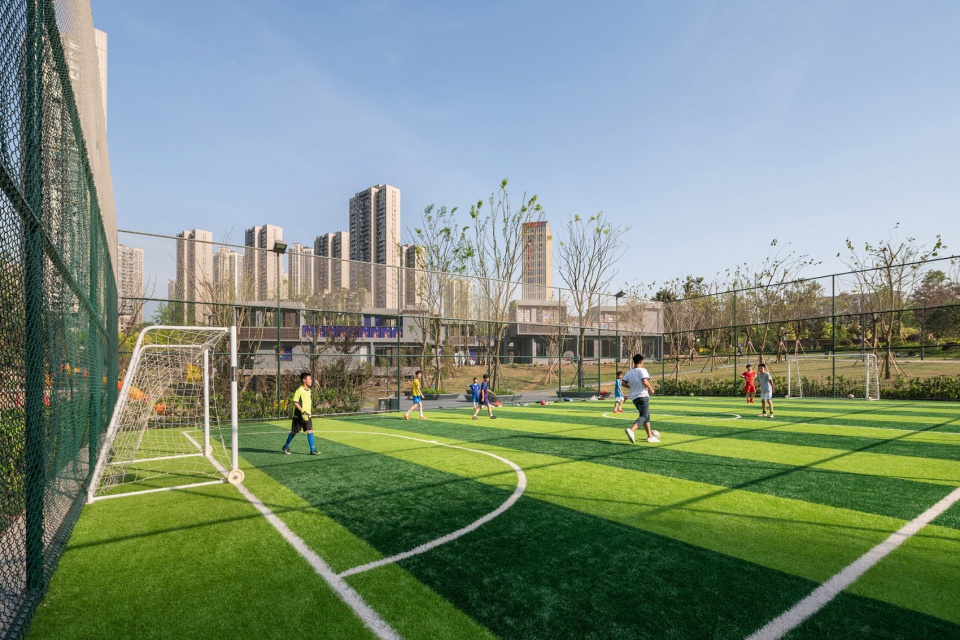 chongqing xinhu north sports culture park in china by gvl