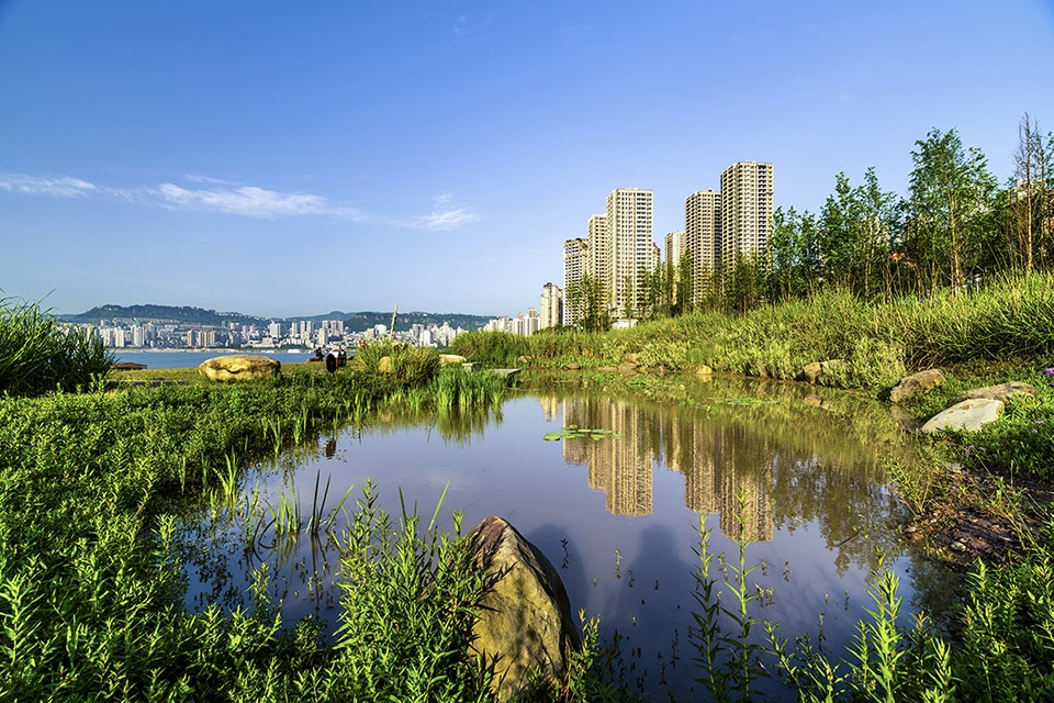 landscape design of chongqing second wanzhou yangtze river bridge waterfront ecological park china by chongqing haofeng planning and desi...
