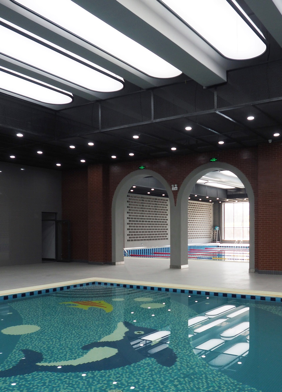 jinhong middle school gymnasium china by le architects
