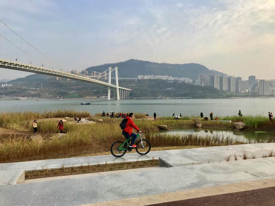 landscape design of chongqing second wanzhou yangtze river bridge waterfront ecological park china by chongqing haofeng planning and desi...