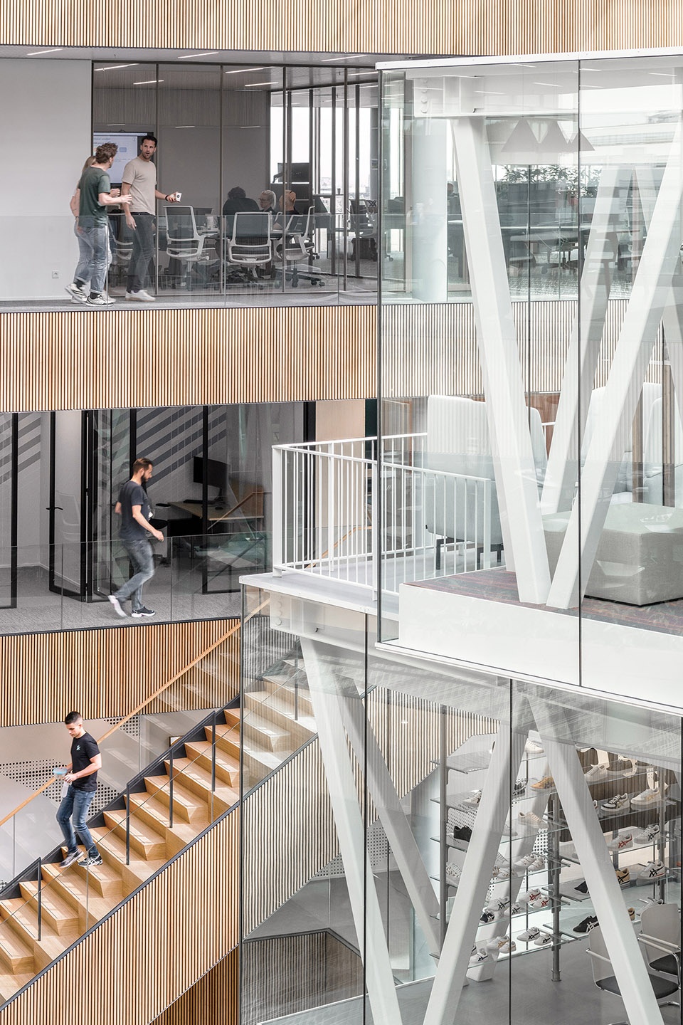 new asics emea headquarters by powerhouse company red company