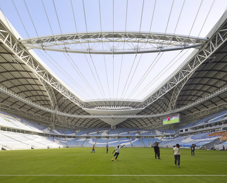 al janoub stadium in al wakrah by zaha hadid architects
