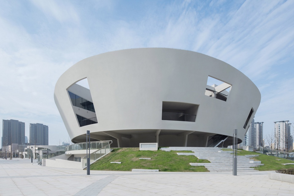 china light and textile city fashion show center china by z h design wau design