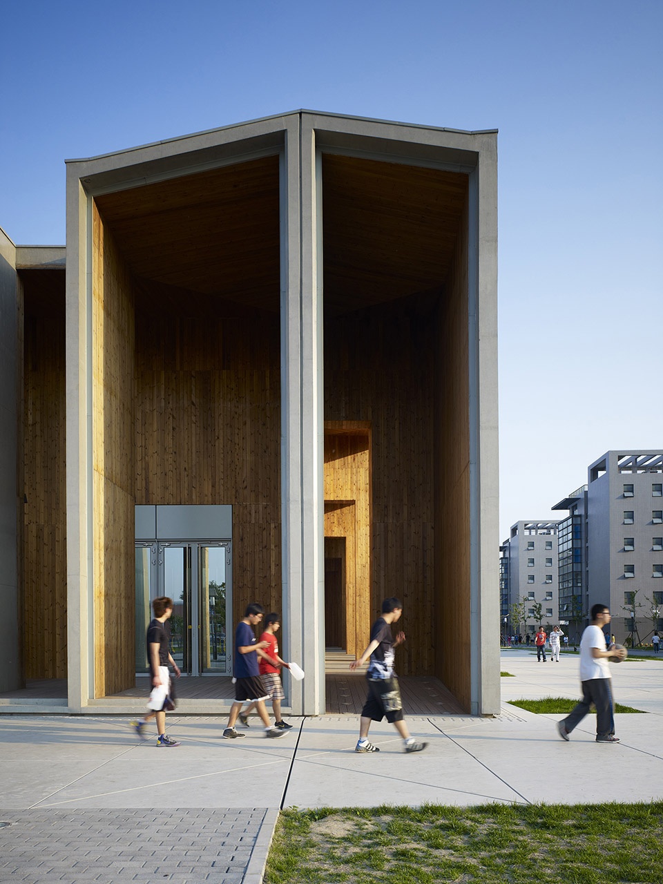 complex building of bucea new campus china by biad hu yue studio