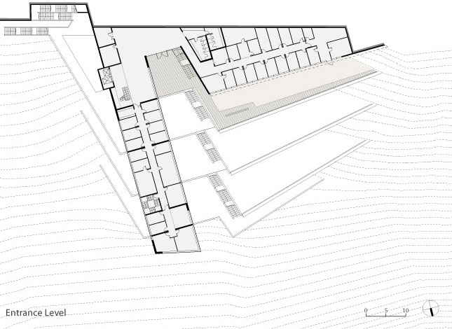 haifa university student center by chyutin architects