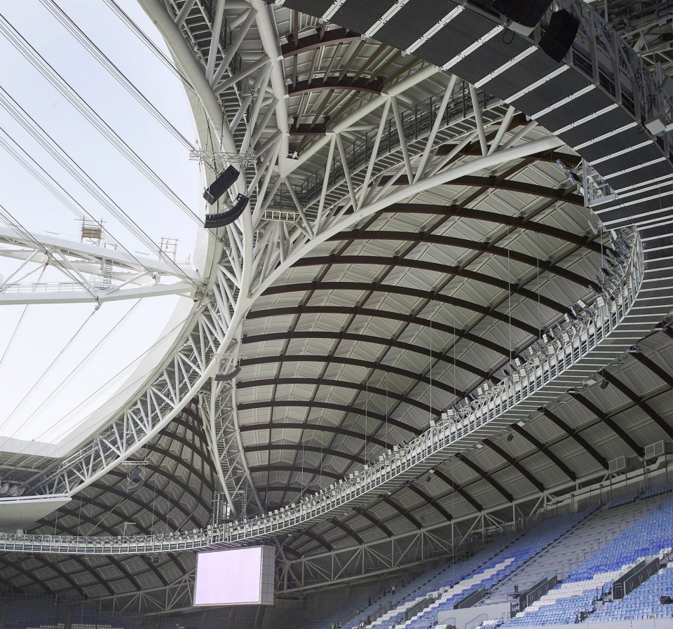 al janoub stadium in al wakrah by zaha hadid architects