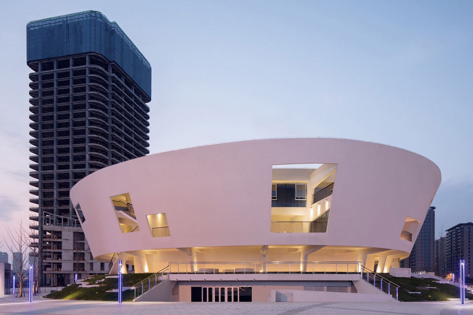 china light and textile city fashion show center china by z h design wau design