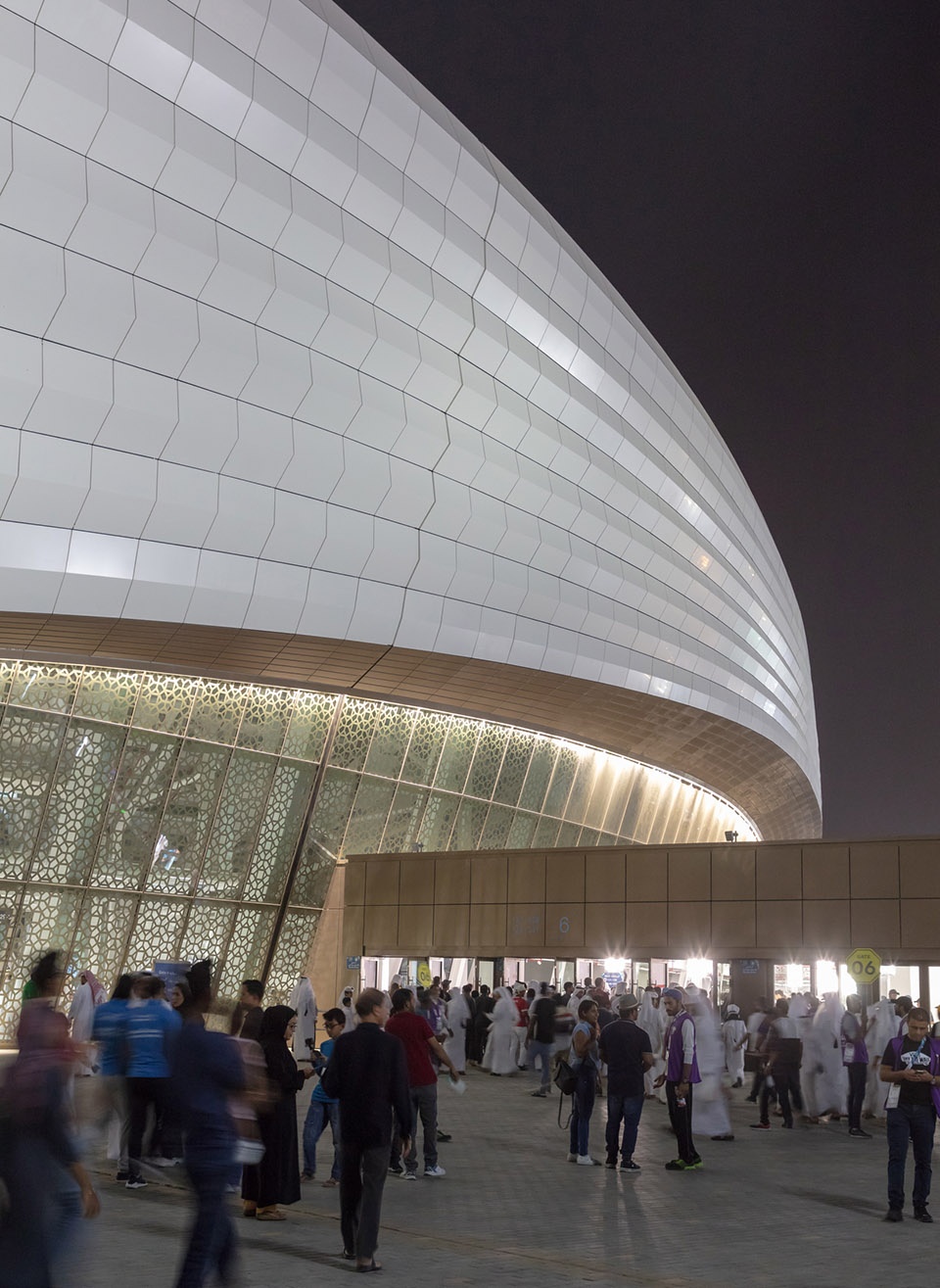 al janoub stadium in al wakrah by zaha hadid architects