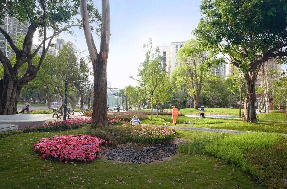 four square park china by elandscript studio
