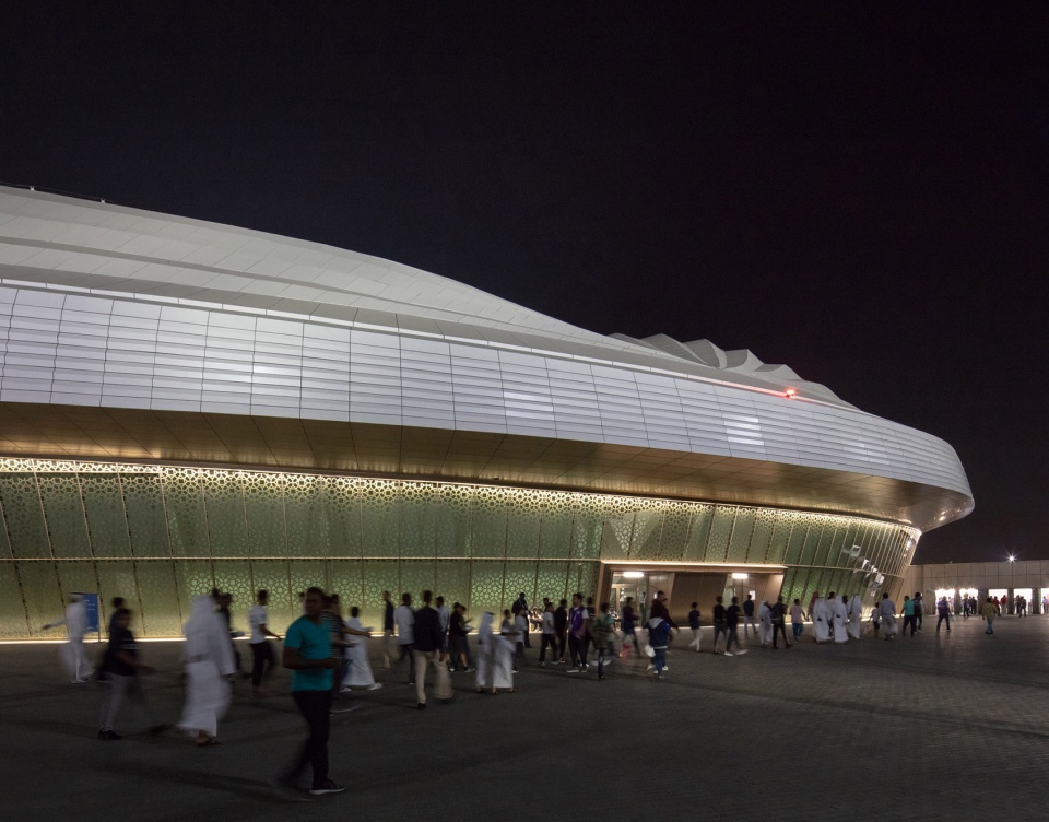 al janoub stadium in al wakrah by zaha hadid architects