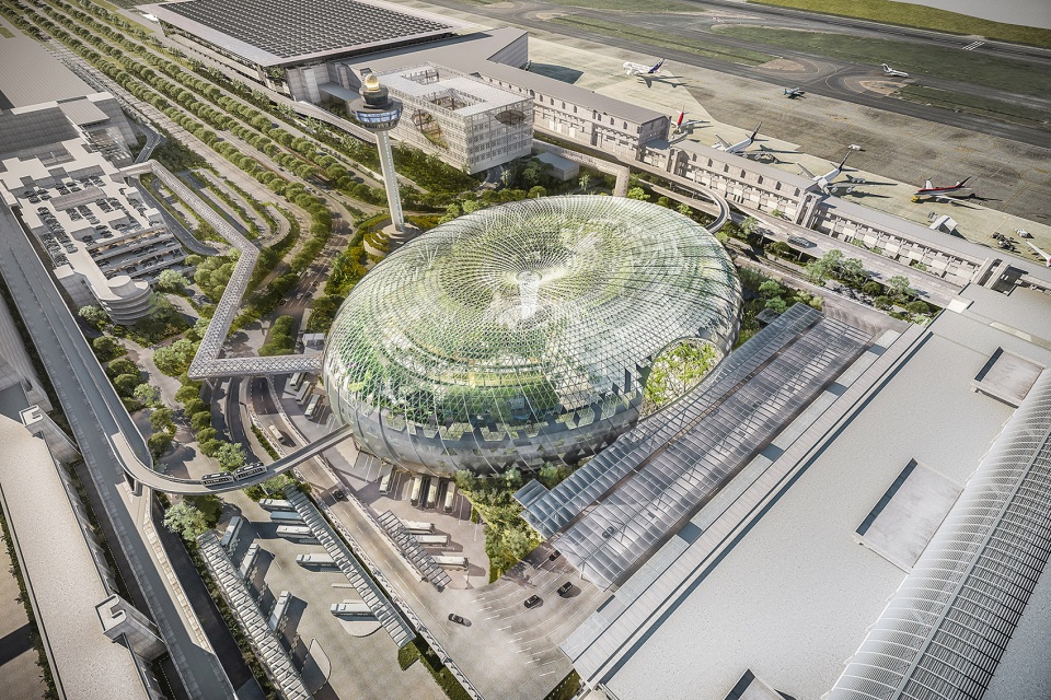 星耀樟宜,新加坡 / Safdie Architects
樟宜机场的“心与魂”: 以社区为导向的全新建筑类型