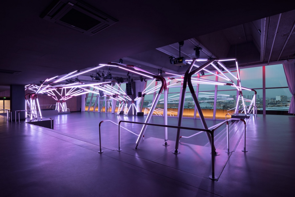 rhizomatic grid for terminal 7 club by estudio guto requena