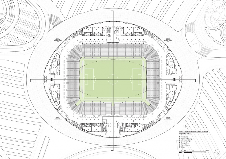 al janoub stadium in al wakrah by zaha hadid architects