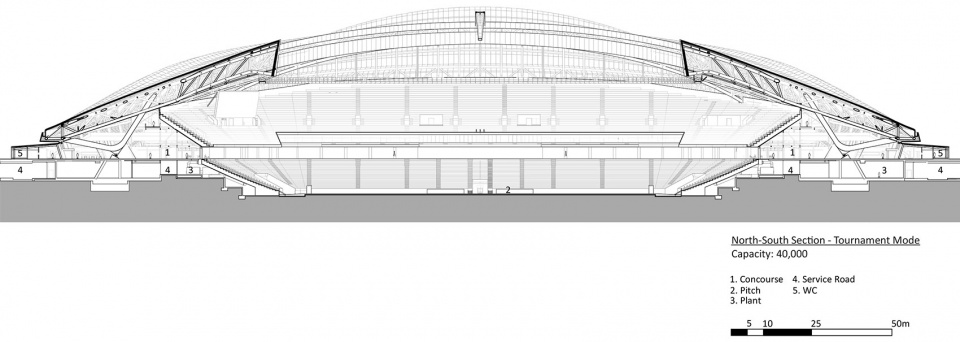 al janoub stadium in al wakrah by zaha hadid architects